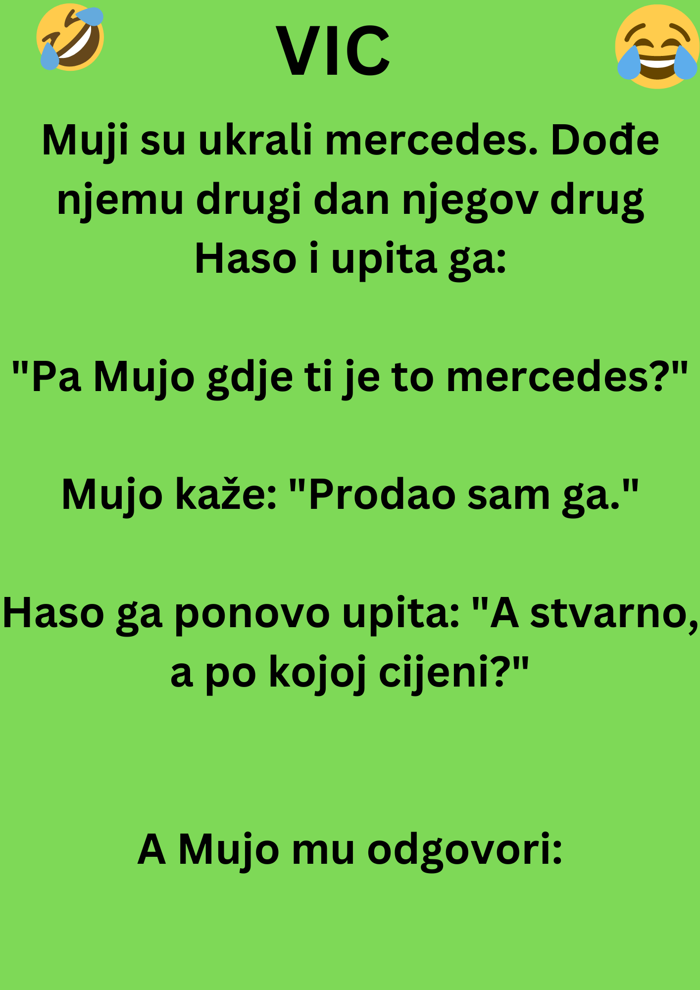 VIC DANA: Muji su ukrali mercedes