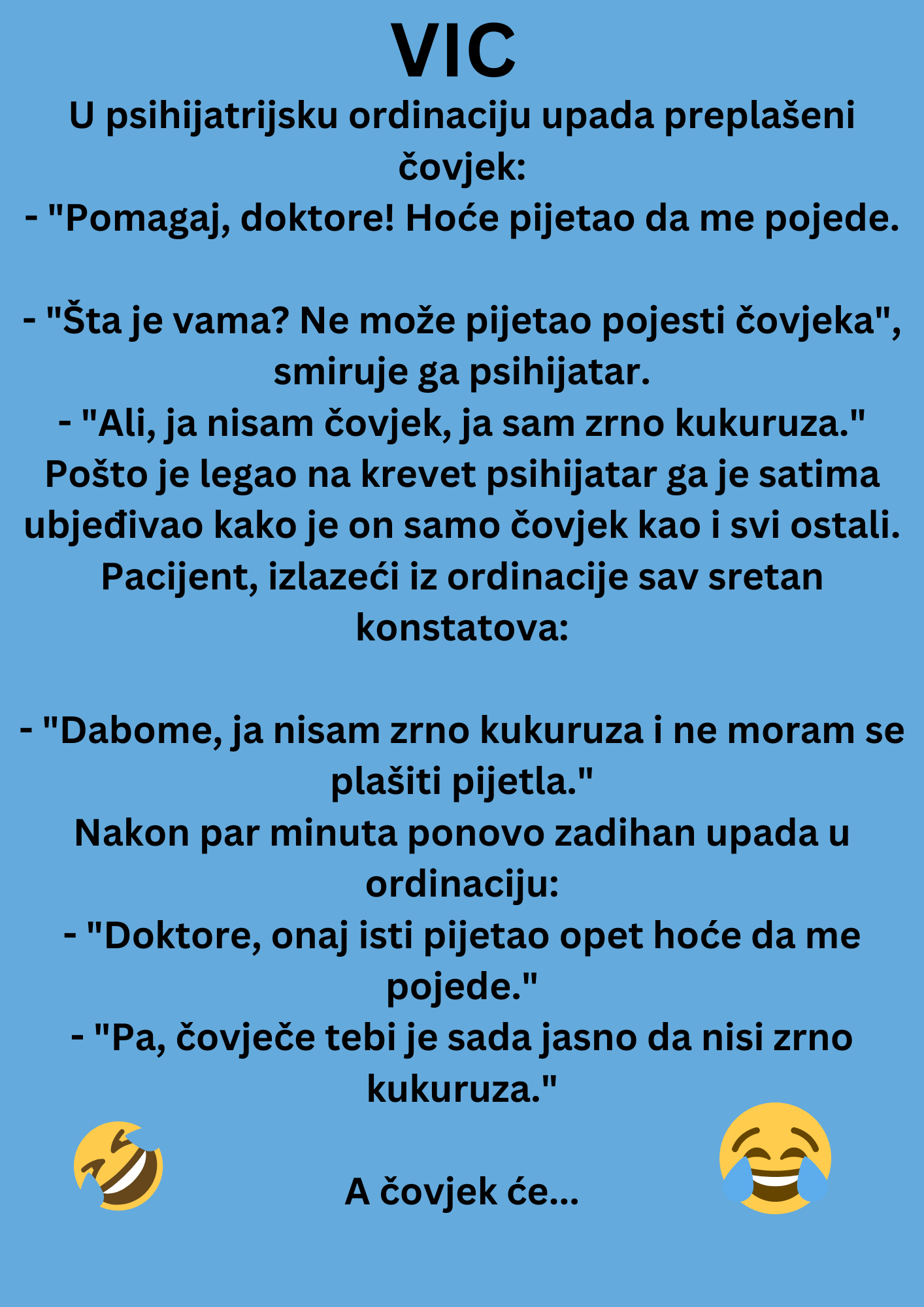 VIC DANA: U psihijatrijsku ordinaciju upada preplašeni čovjek