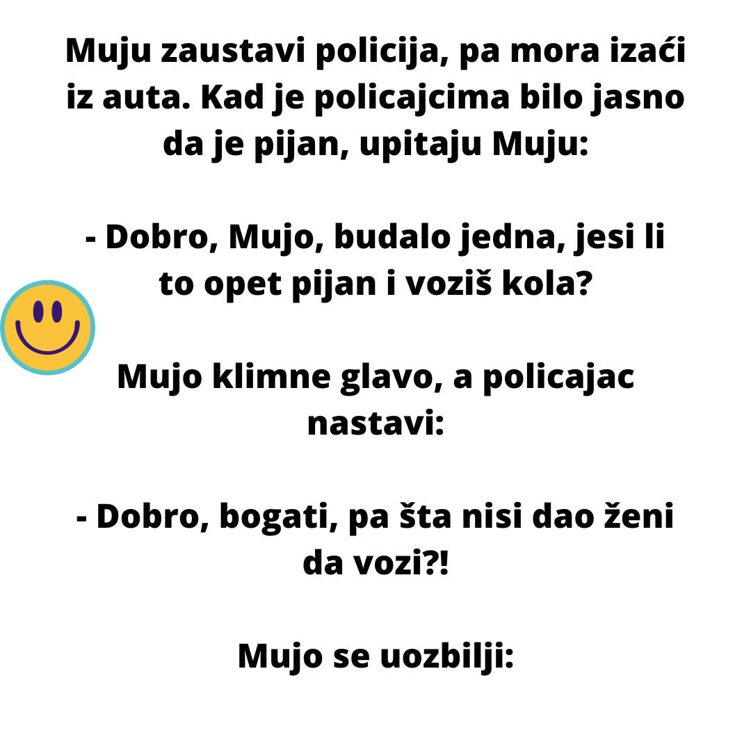 VIC DANA: Mujo u pijanoj vožnji