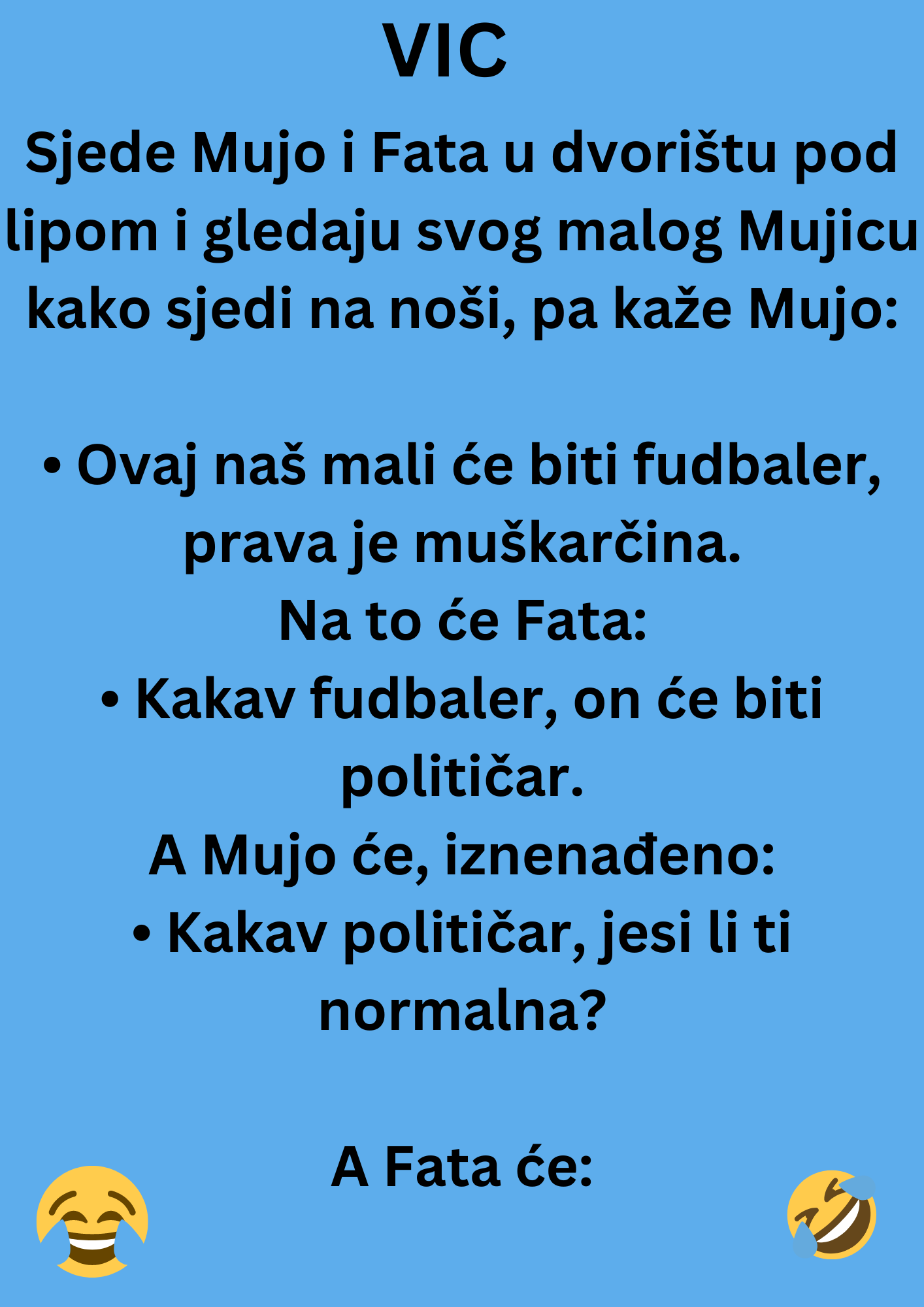 VIC DANA: Sjede Mujo i Fata u dvorištu