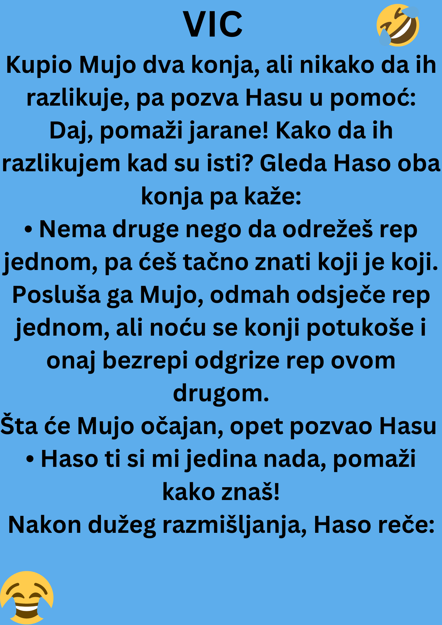 VIC: Kupio Mujo 2 konja