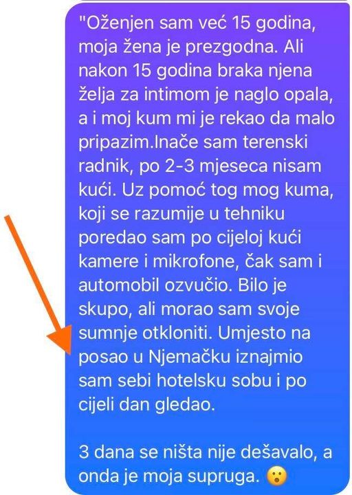 “Oženjen sam već 15 godina, moja žena je prezgodna”