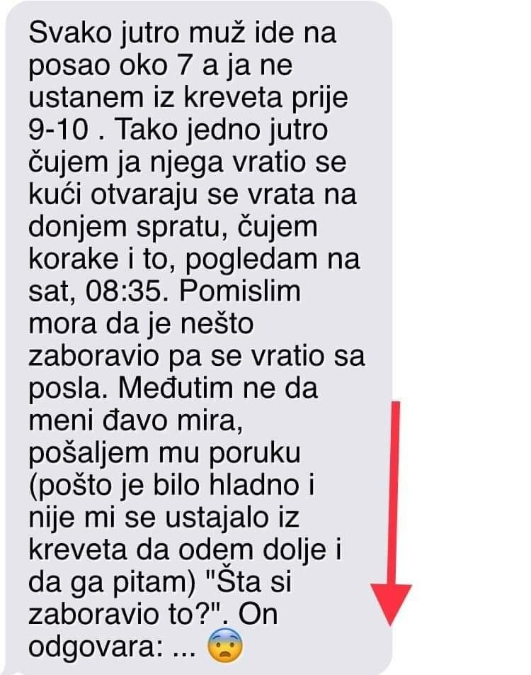 “Svako jutro muž ide na posao oko 7