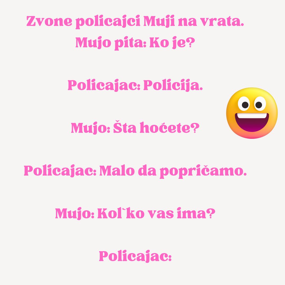 VIC: Zvone policajci Muji