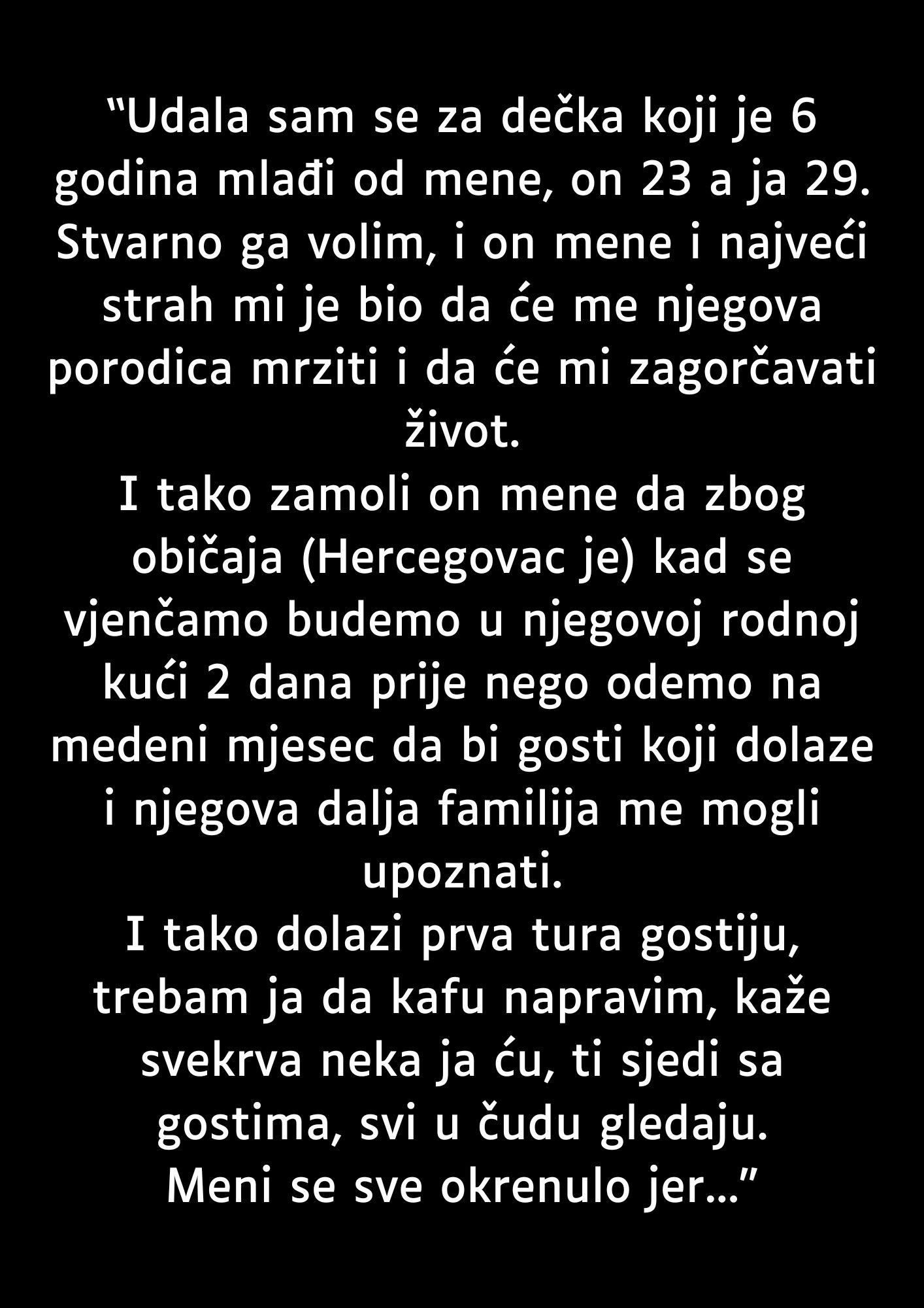 “Udala sam se za dečka koji je 6 godina mlađi od mene…”