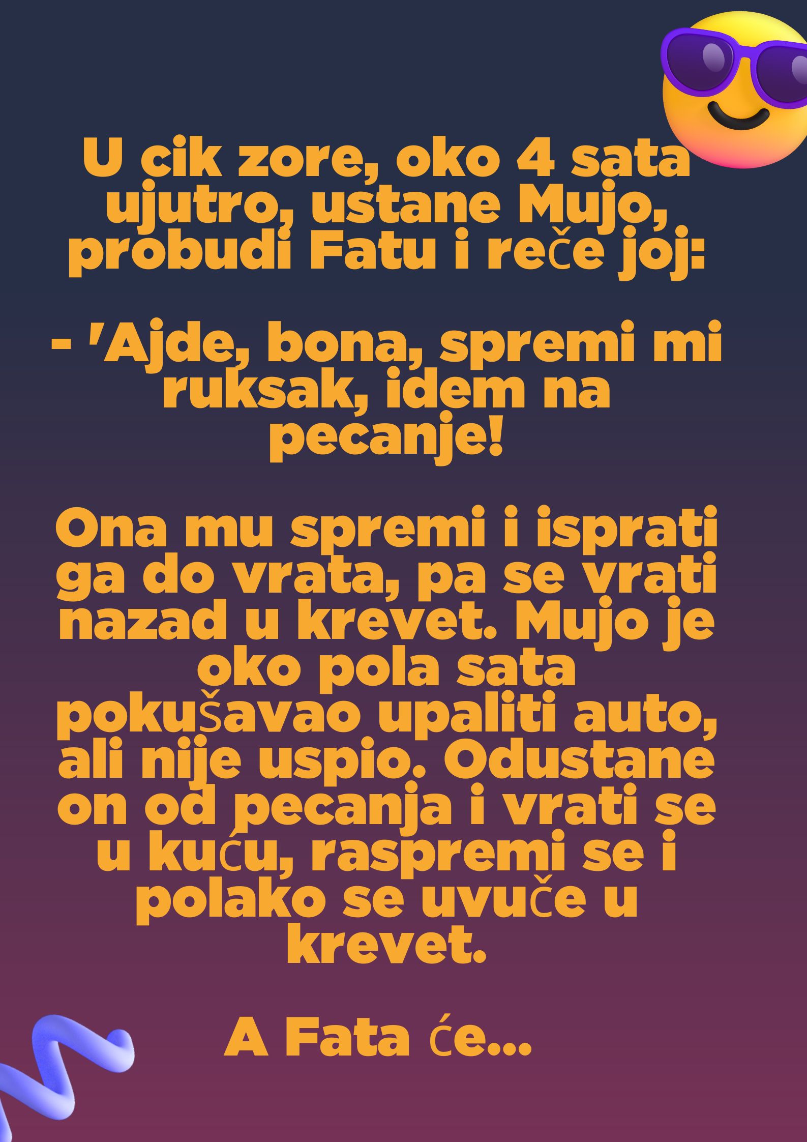 VIC: Mujo, Fata i pecanje