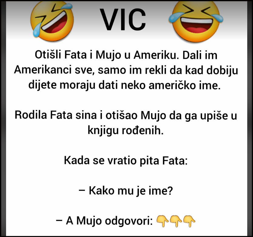 VIC KOJI ĆE VAS NASMIJATI: Fata i Mujo u Americi