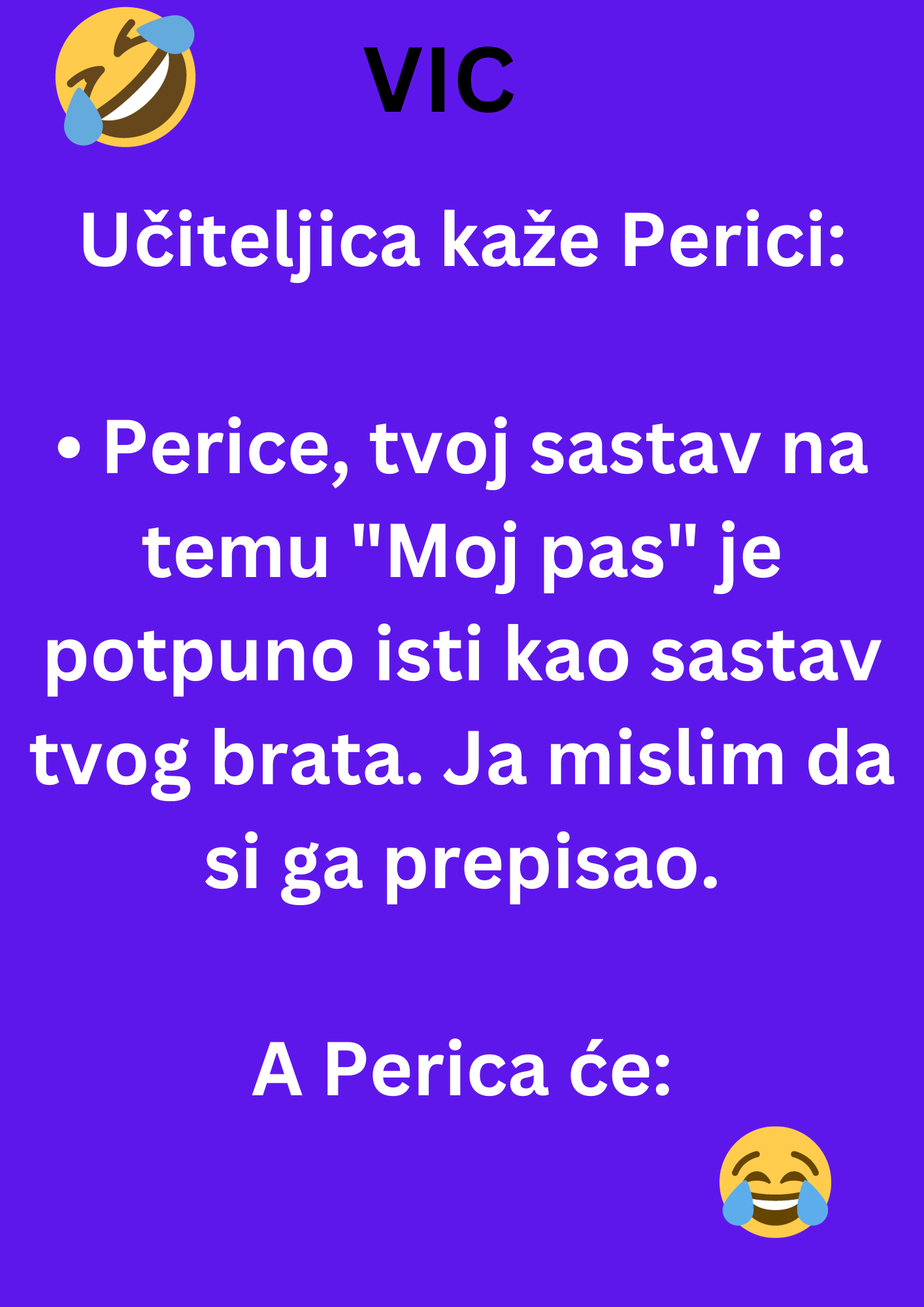 POGLEDAJTE  VIC DANA: Učiteljica kaže Perici