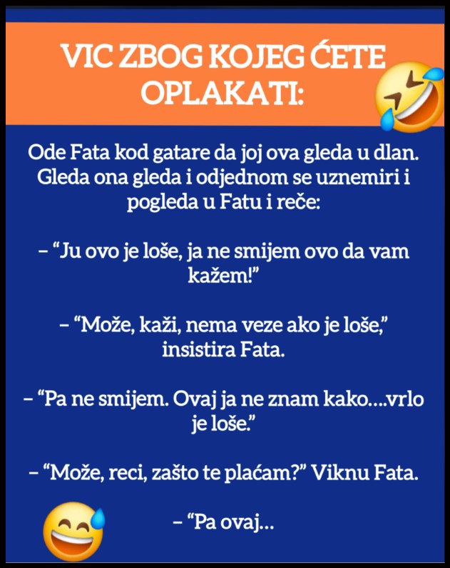 VIC: Ode Fata kod gatare da joj ova gleda u dlan.