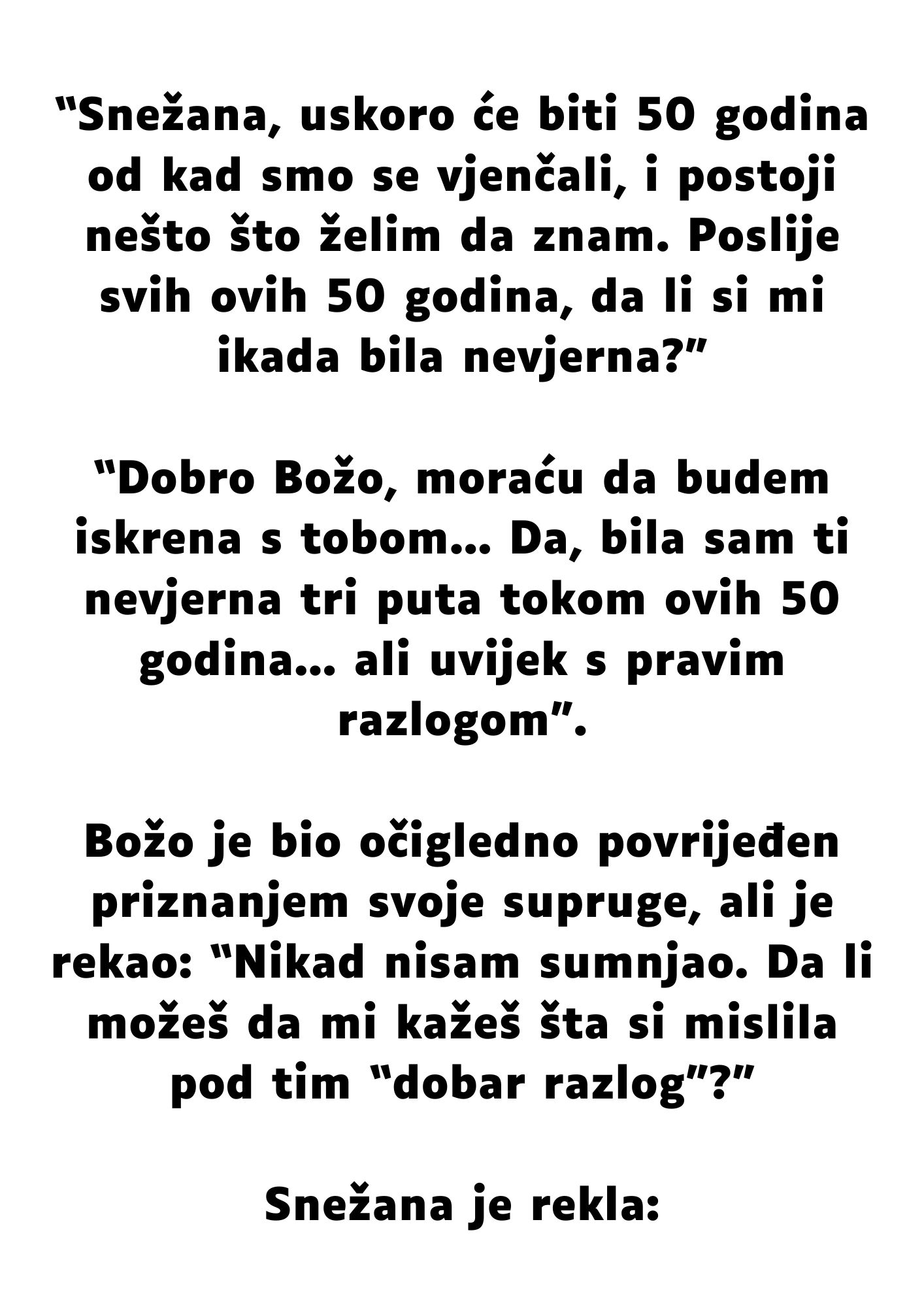 ŠALJIVA PRIČA: Nevjerna žena | Balaševizam