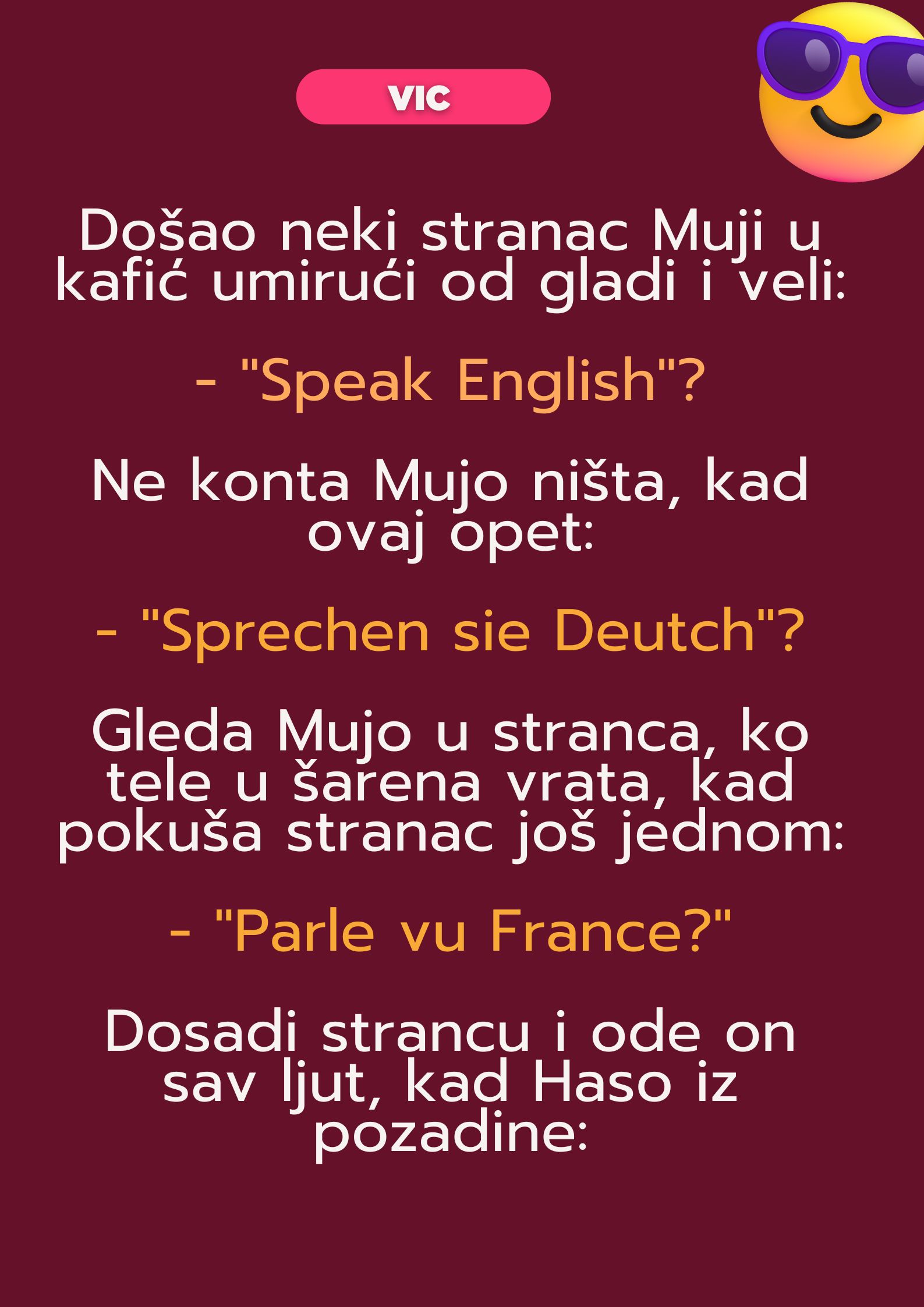 VIC: Mujo i strani jezici