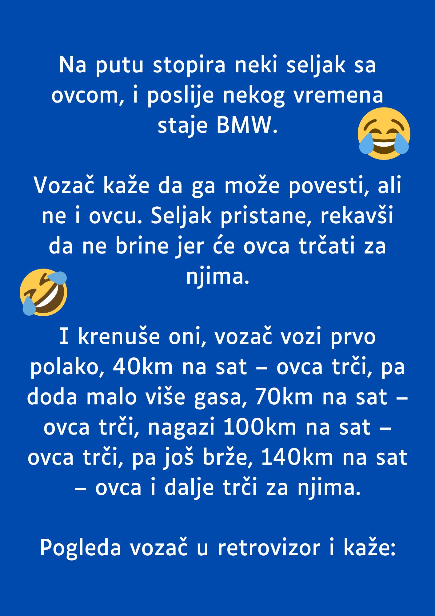 VIC DANA: Na putu stopira neki seljak