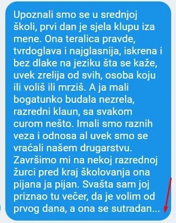 “Upoznali smo se u srednjoj školi, prvi dan je sjel…“