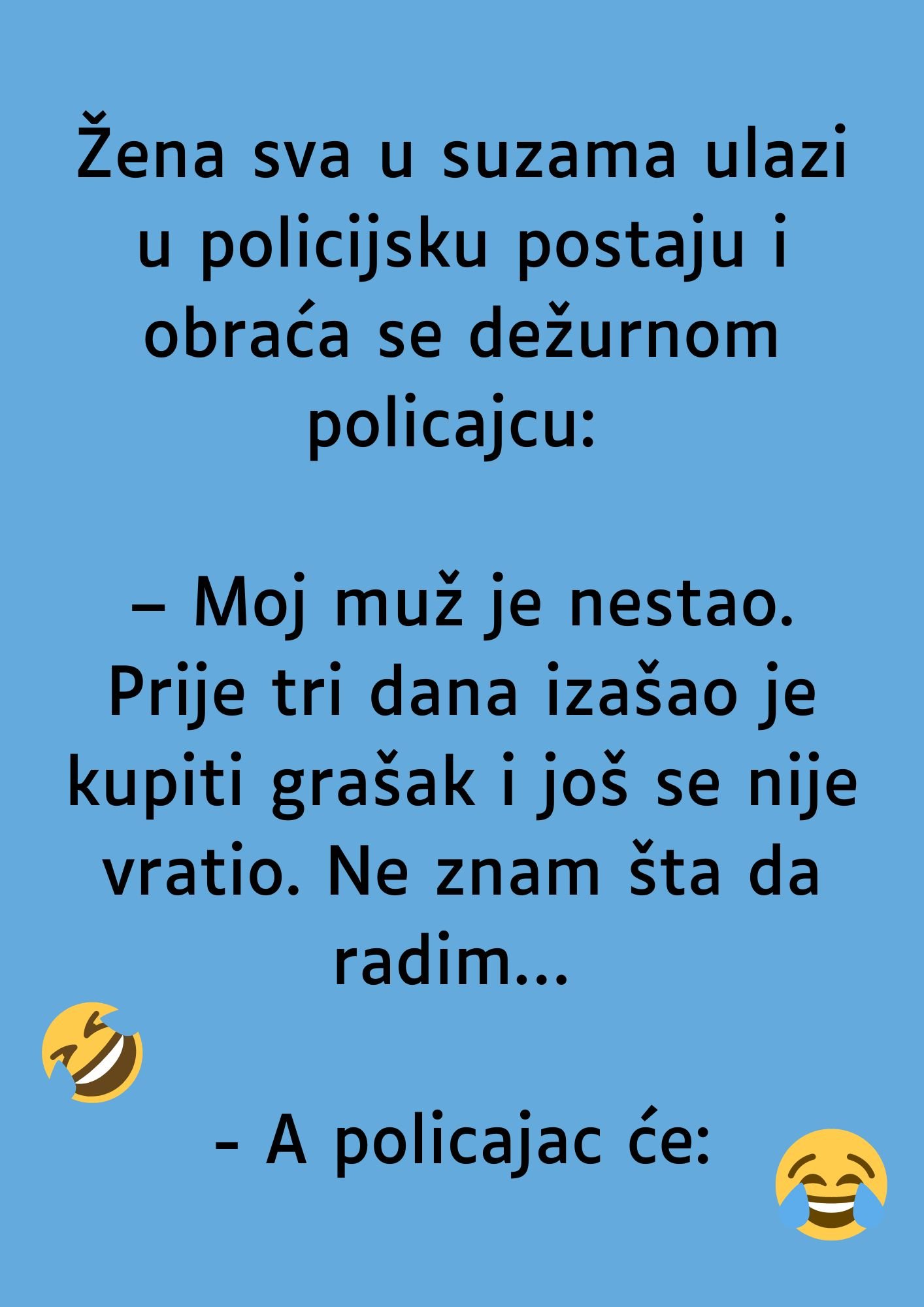 VIC DANA: Nestao joj muž prije tri dana